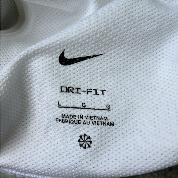 White Nike Air Zip Halter Sports Bra - Picture 6 of 6